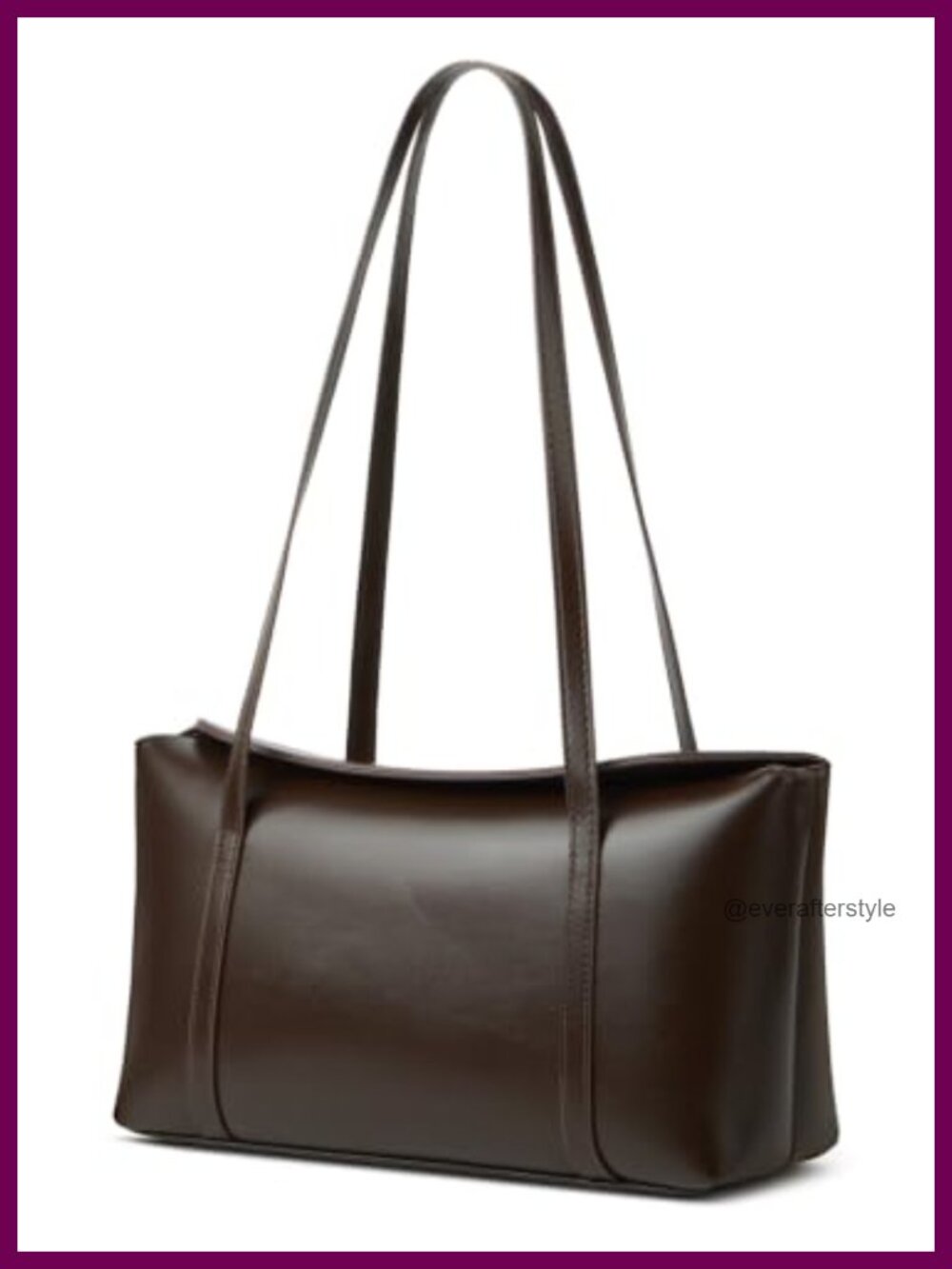 Slouchy Faux Leather Hobo Shoulder Bag Retro Crescent Crossbody